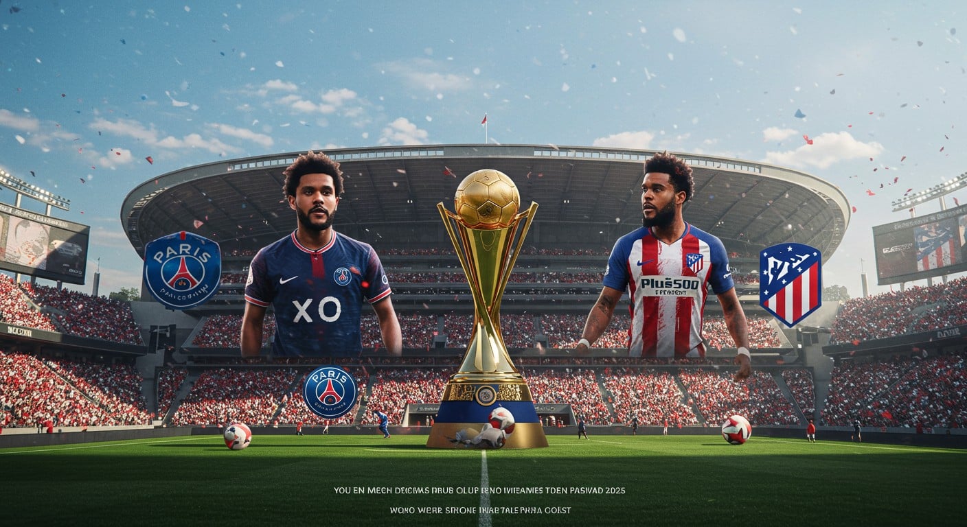 Le PSG lance sa quête mondiale face à l'Atlético à Pasadena. Suivez le match inaugural de la Coupe du monde des clubs 2025 !
