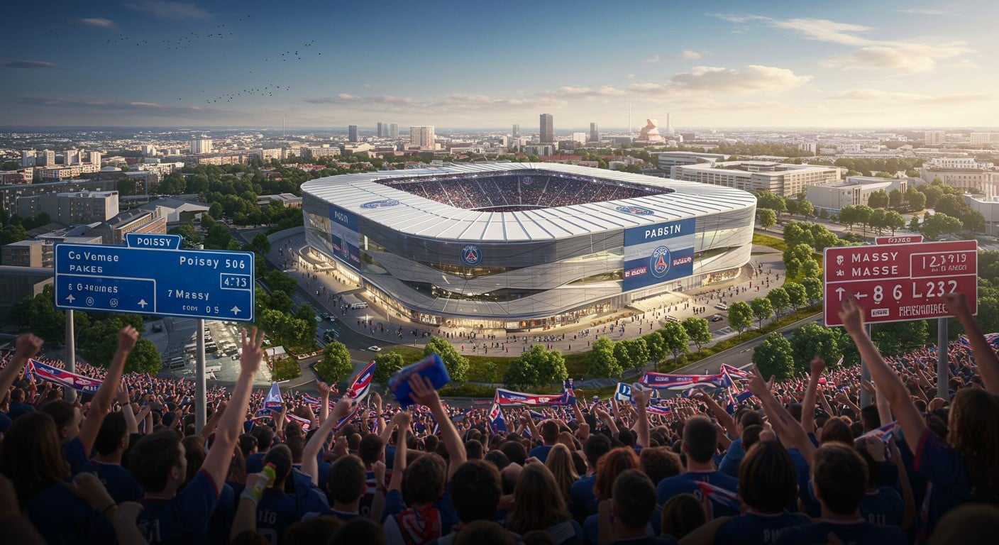 Le PSG choisit Poissy et Massy pour son futur stade. Découvrez les enjeux, impacts et dynamiques de ce projet ambitieux. Qui l’emportera ?