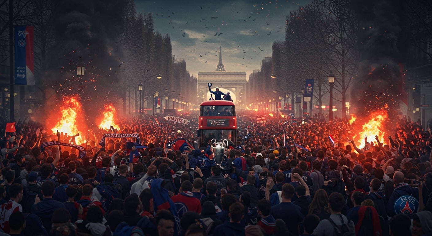 La victoire du PSG en Ligue des Champions gâchée par des drames : deux morts, violences et interpellations massives à Paris. Retour sur une nuit chaotique.