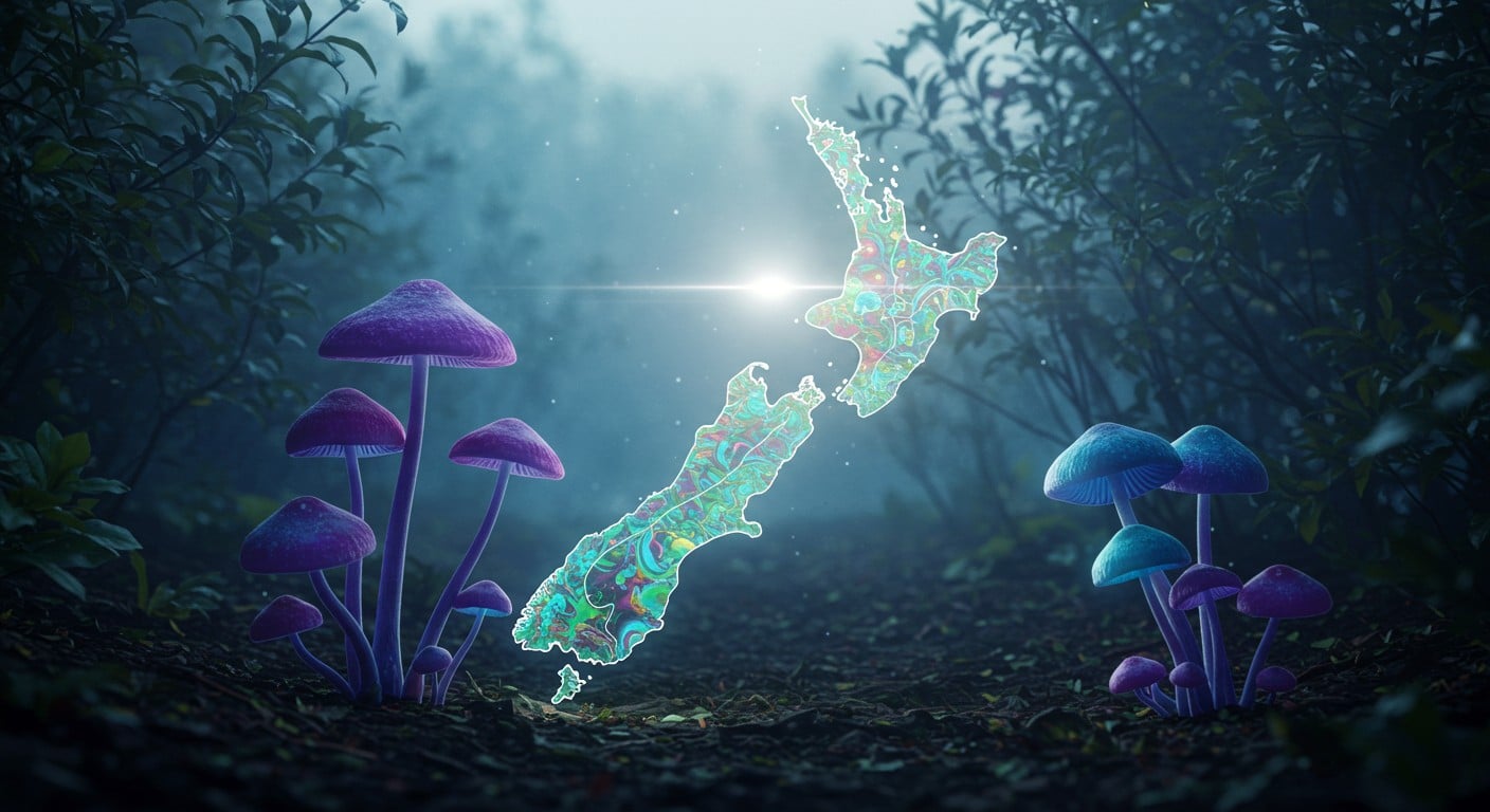 La Nouvelle-Zélande autorise la psilocybine pour traiter la dépression. Découvrez comment ce psychédélique révolutionne la santé mentale.