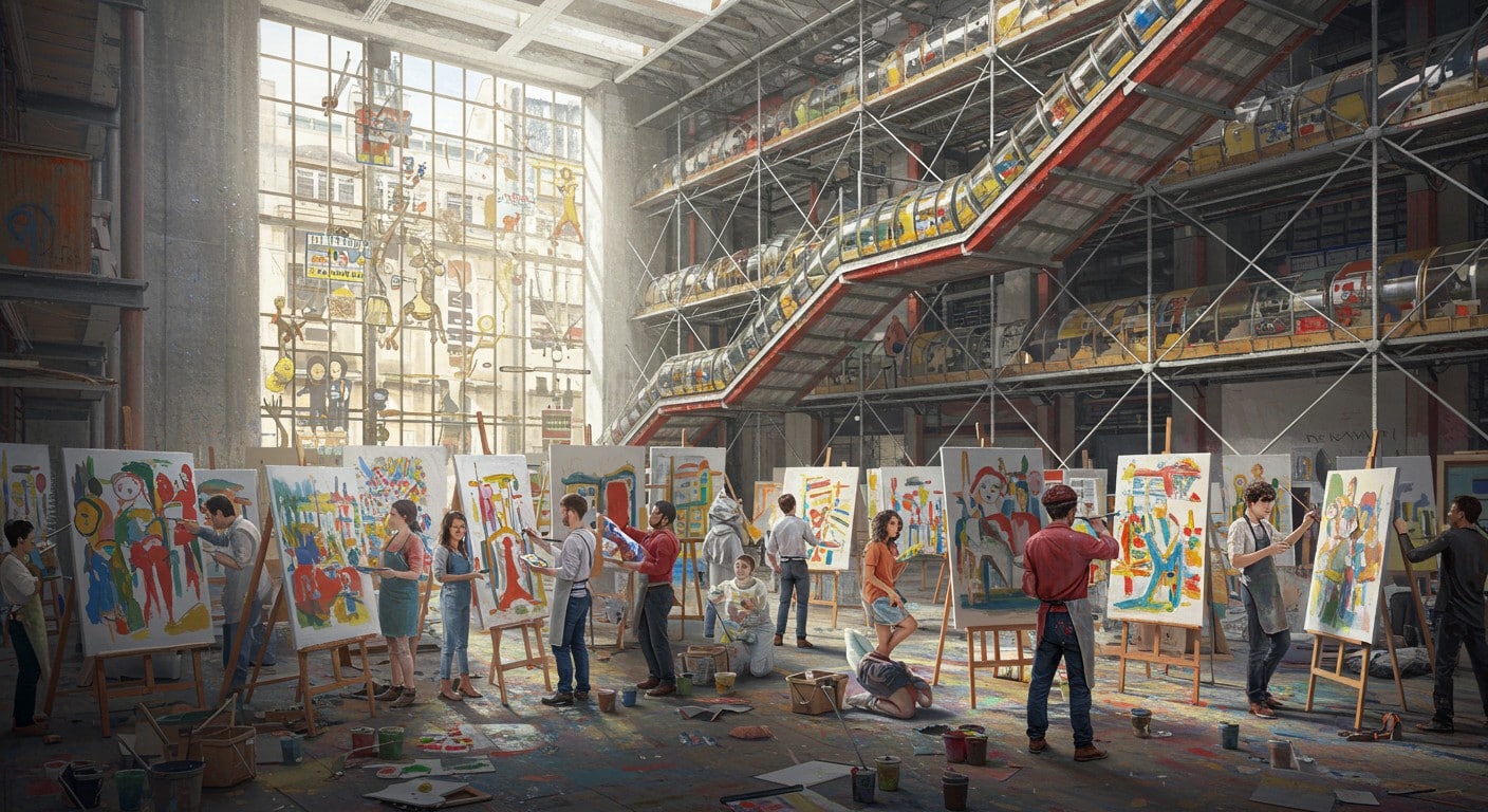 500 artistes copient 1300 chefs-d’œuvre au Centre Pompidou en 3 jours. Découvrez cette tradition unique et ses expos à Paris et Metz.