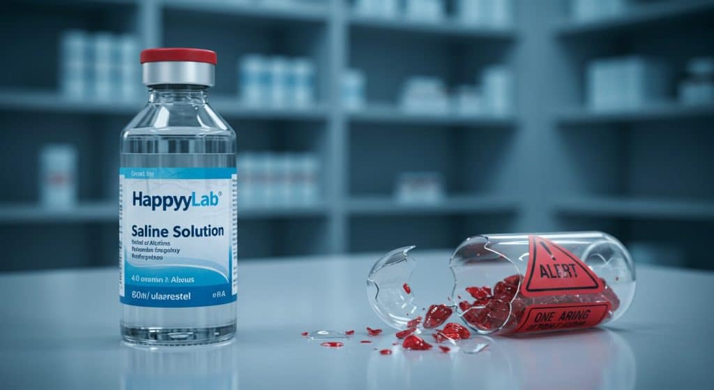 Rappel de Sérum Physiologique : Alerte sur HappyLab