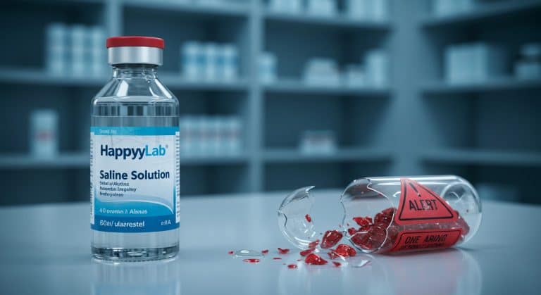 Rappel de Sérum Physiologique : Alerte sur HappyLab
