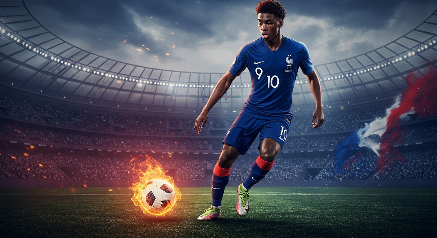 Découvrez Rayan Cherki, le prodige du football français, et son ascension fulgurante. Pourquoi est-il la clé d’Allemagne-France ?