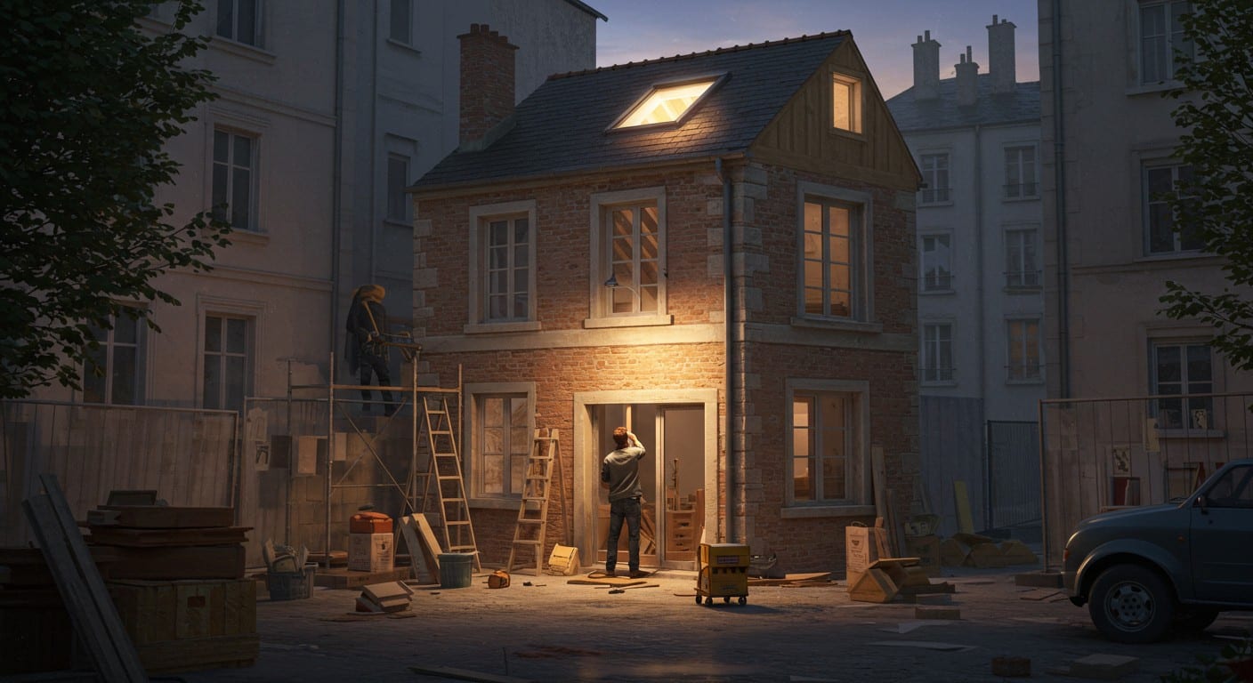 Un homme transforme une maison de 17 m² à Lyon en un bijou habitable. Découvrez son aventure captivante et ses astuces pour rénover un espace miniature !