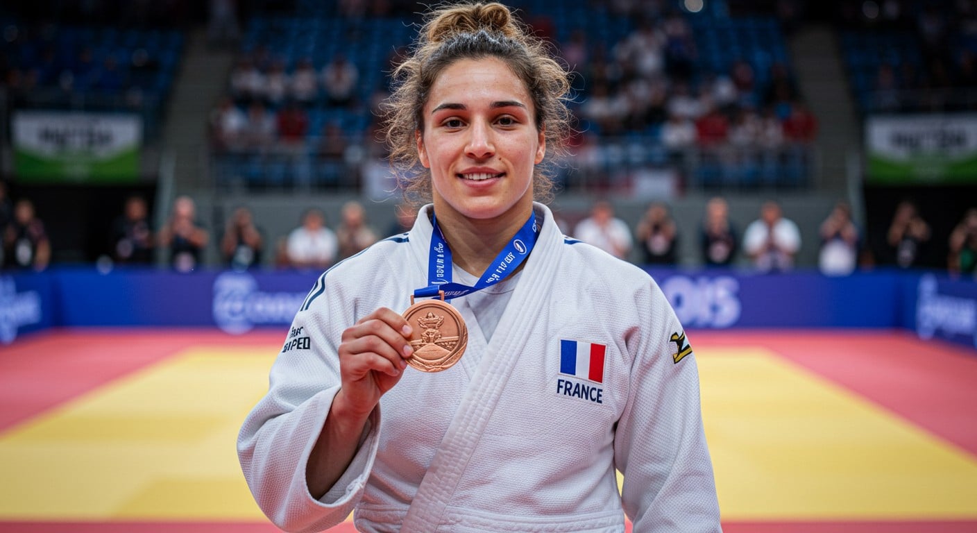 Romane Dicko décroche le bronze aux Mondiaux de judo 2025 à Budapest. Découvrez son parcours, ses défis et ses ambitions pour l’avenir.