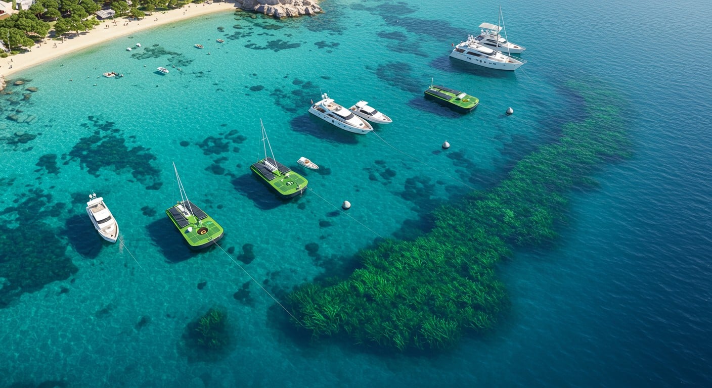 Découvrez comment Saint-Tropez protège ses fonds marins avec des mouillages écologiques pour yachts, alliant luxe et respect de l'environnement.