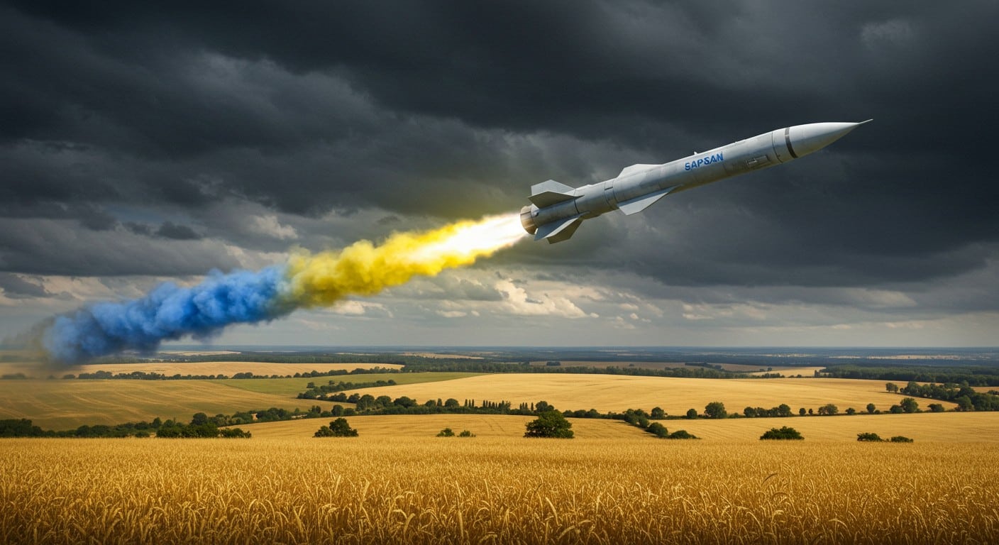 Découvrez le missile Sapsan, nouvelle arme supersonique ukrainienne capable de frapper à 300 km. Une révolution pour la défense de Kiev !