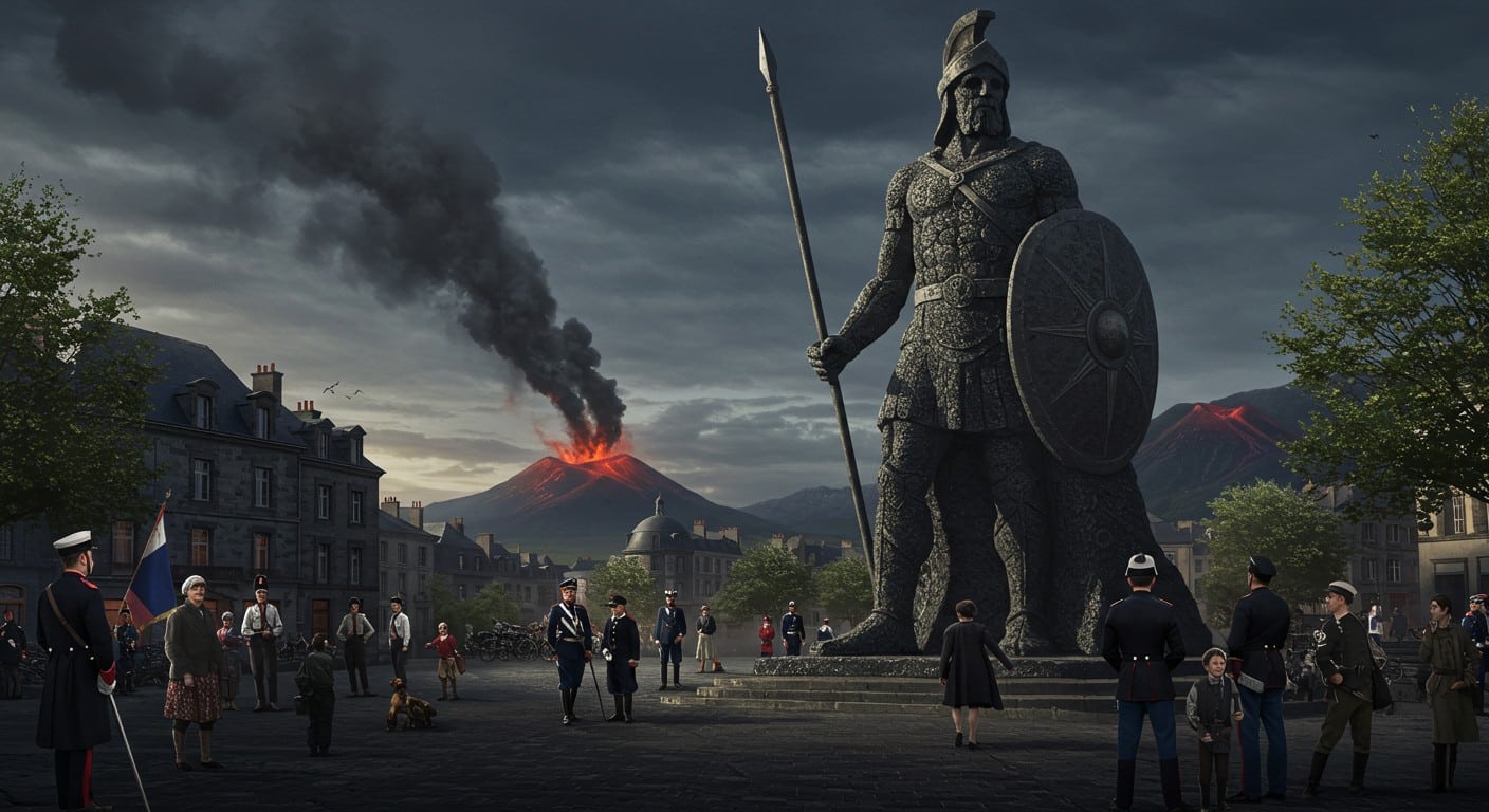 Une statue de 4 m honore les "Gaulois" du 92e RI à Clermont-Ferrand. Découvrez ce symbole de bravoure et de transmission en Auvergne !