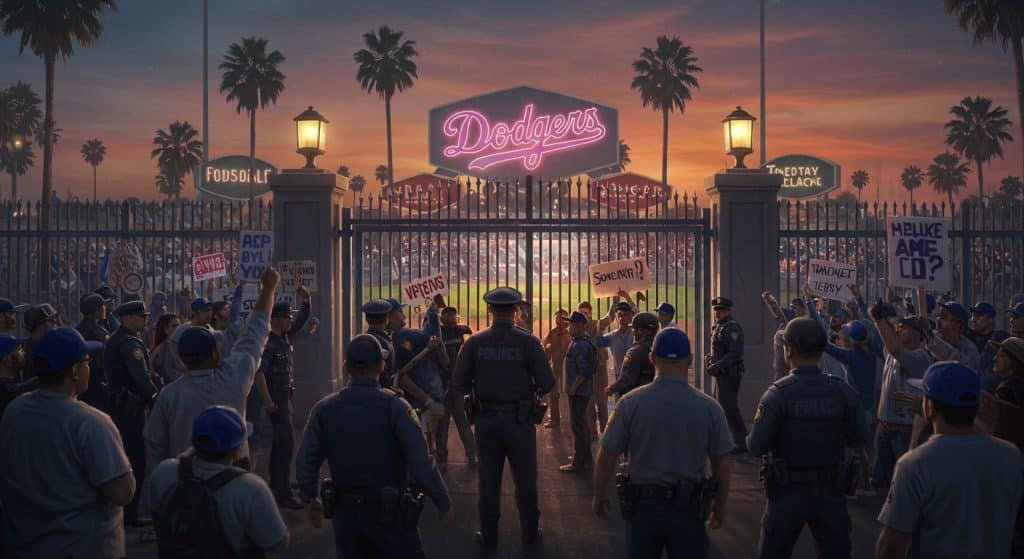 Tensions à Los Angeles : Dodgers Contre la Police de l’Immigration