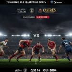 Toulon-Castres : Heure et Chaîne du Barrage Top 14