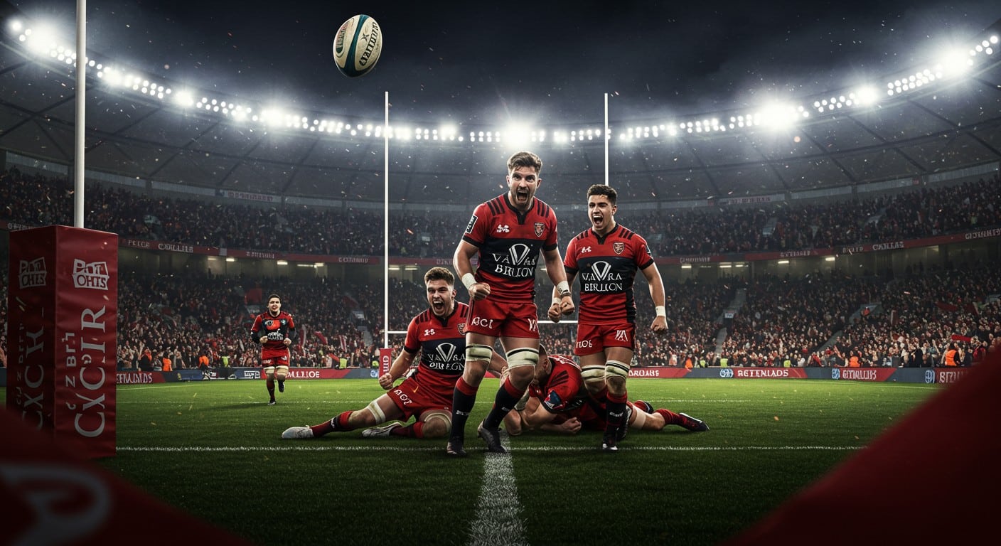 Toulon écrase Castres 52-23 et file en demi-finale du Top 14. Revivez ce match explosif et découvrez les clés de leur succès !