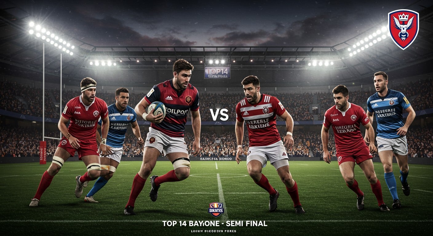 Ne manquez pas Toulouse-Bayonne en demi-finale du Top 14 ! Découvrez l'heure, la chaîne TV et tout ce qu'il faut savoir sur ce choc rugby. Cliquez ici !