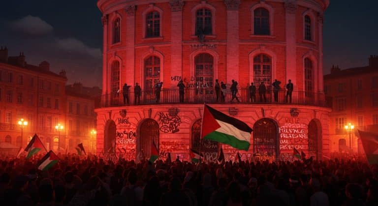 Toulouse : Manif Pro-Palestinienne Dégénère, Capitole Tagué