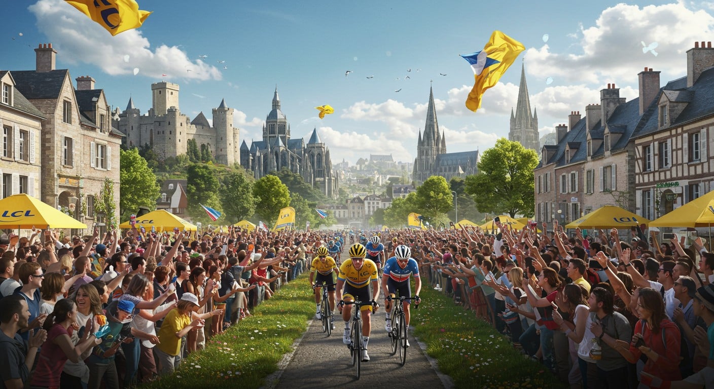Le Tour de France 2025 enflamme la Normandie ! Découvrez comment Caen, Bayeux et Vire se préparent pour une fête mémorable autour du cyclisme.