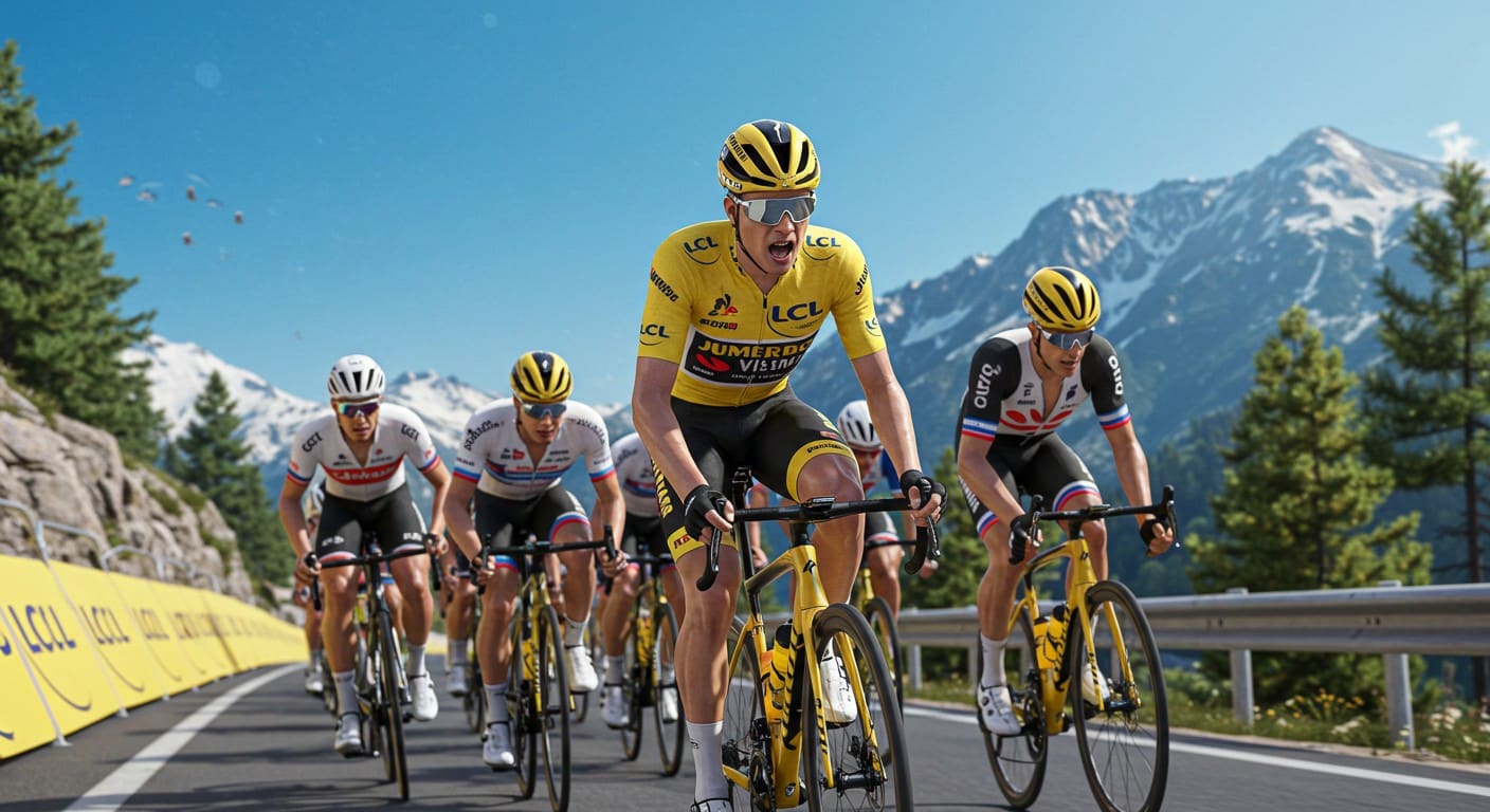 Découvrez l'équipe TotalEnergies pour le Tour de France 2025 avec Turgis, Vercher et Burgaudeau. Une formation de puncheurs prête à enflammer la Grande Boucle !