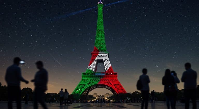 Tour Eiffel en Couleurs de Palestine : Une Proposition Audacieuse