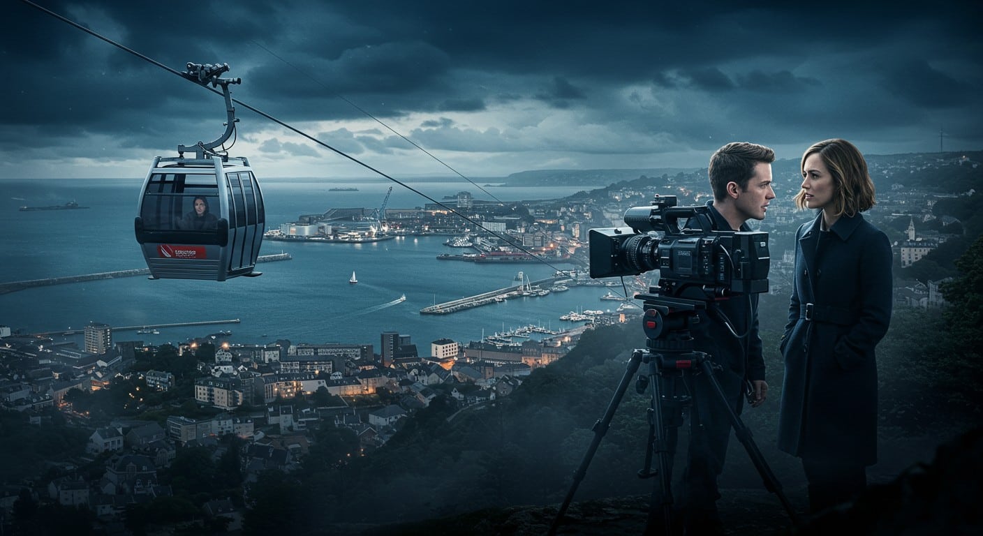 Un tournage de polar breton secoue Brest : téléphérique arrêté, héroïnes en action. Quels secrets cache cette adaptation des "Trois Brestoises" ? Cliquez pour le découvrir !