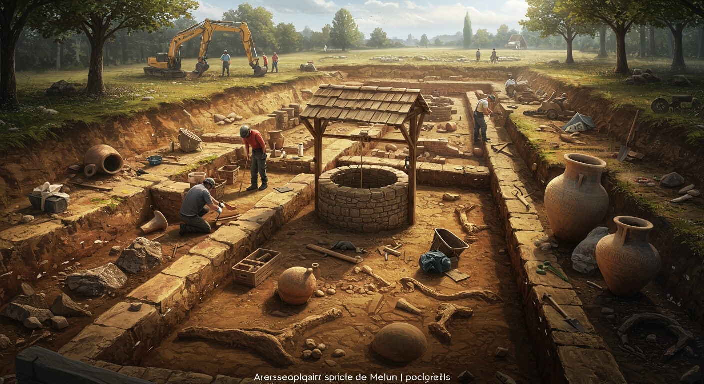 Découvrez les trésors gallo-romains de Metlosedum découverts sous le futur collège de Melun. Une plongée dans l’histoire antique lors des Journées européennes de l’archéologie.