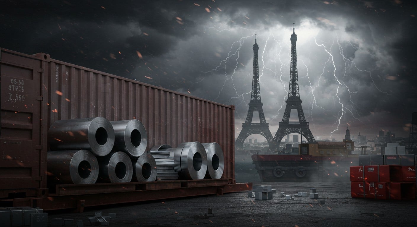 Trump double les droits de douane sur l'acier et l'aluminium à 50 %, bouleversant le commerce mondial avant les négociations à Paris. Quels impacts économiques ?