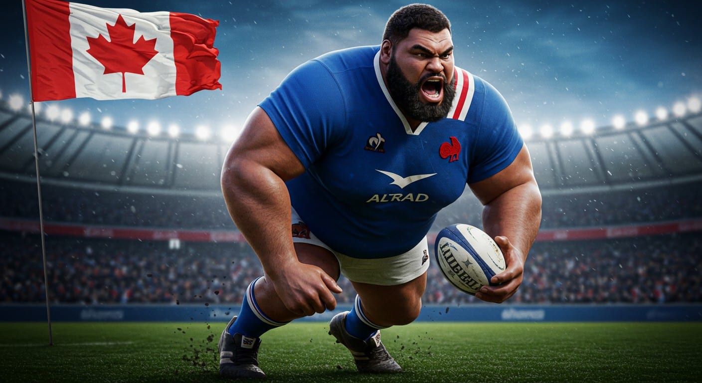 Tyler Duguid, Canadien devenu Français, brille en rugby sous le maillot des Bleus. Découvrez son parcours unique et ses ambitions !