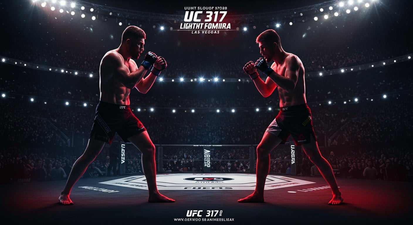 Ne manquez pas UFC 317 ! Topuria affronte Oliveira pour le titre lightweight. Horaires, chaîne TV et détails pour suivre ce combat explosif à Las Vegas.
