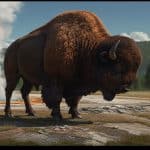 Un Américain Survécu à une Attaque de Bison à Yellowstone