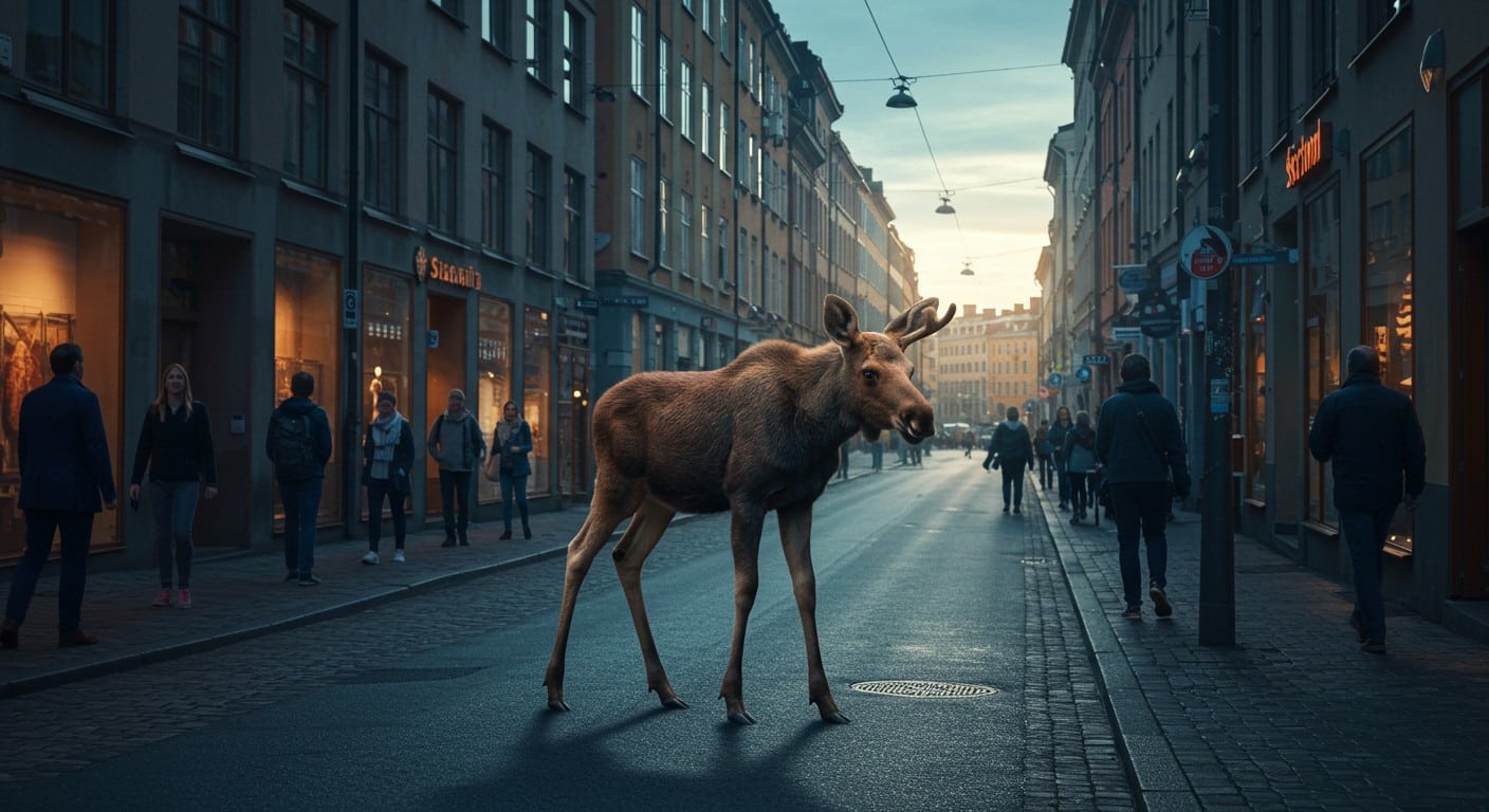 Un élan errant dans Stockholm abattu par la police : découvrez ce drame urbain et ses enjeux pour la cohabitation homme-animal.