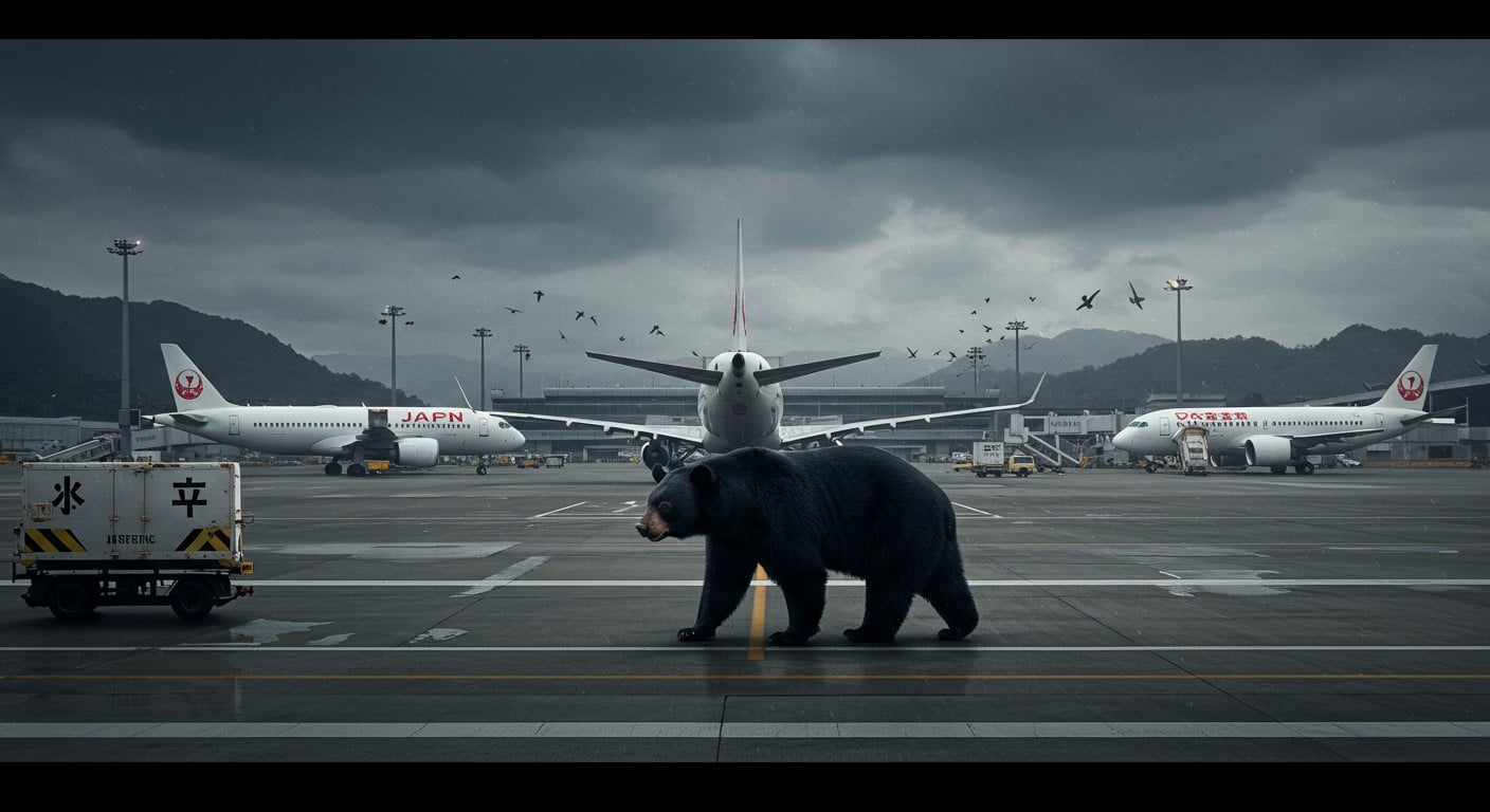 Un ours noir sème le chaos à l’aéroport de Yamagata, paralysant le trafic aérien. Découvrez les détails de cet incident insolite et ses impacts.