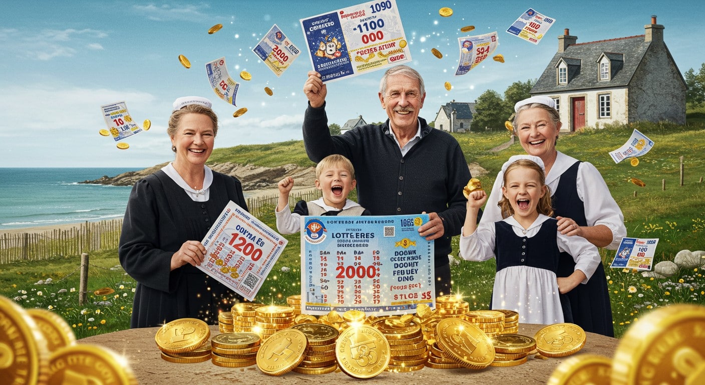 Une famille bretonne remporte 12M€ et 60 000€ au Loto le même soir ! Découvrez leur histoire incroyable et leurs projets. Cliquez pour en savoir plus !