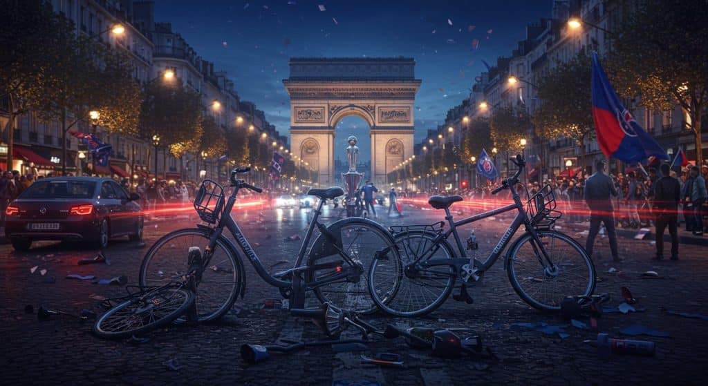 Vélos Partagés à Paris : Sacre du PSG et Vandalisme