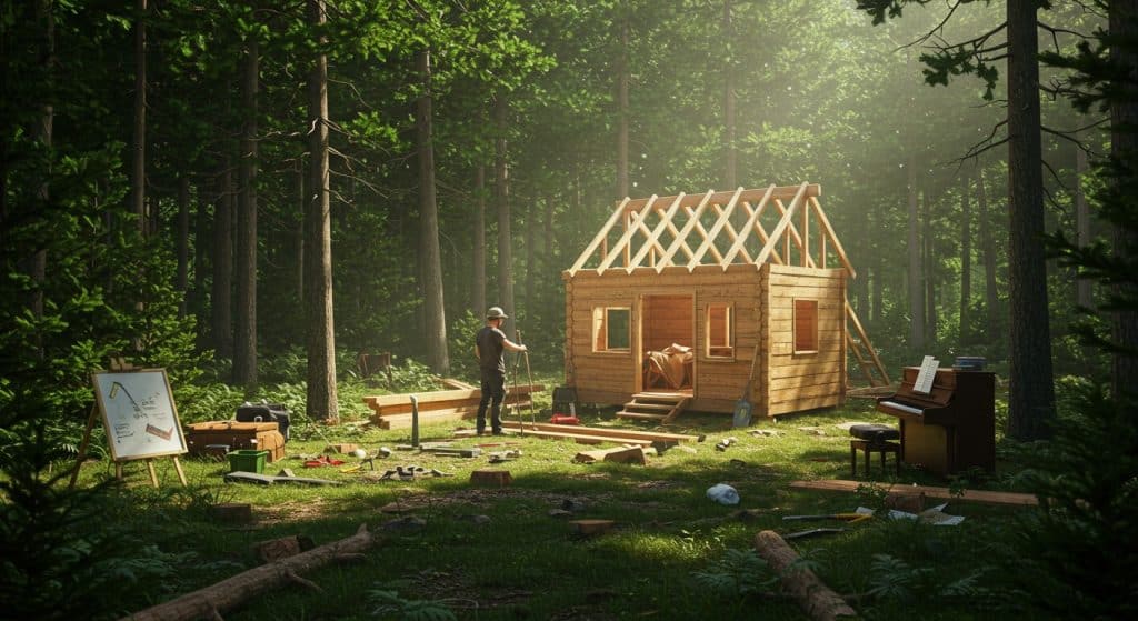 Vianney Fait une Pause : Une Cabane pour Se Ressourcer