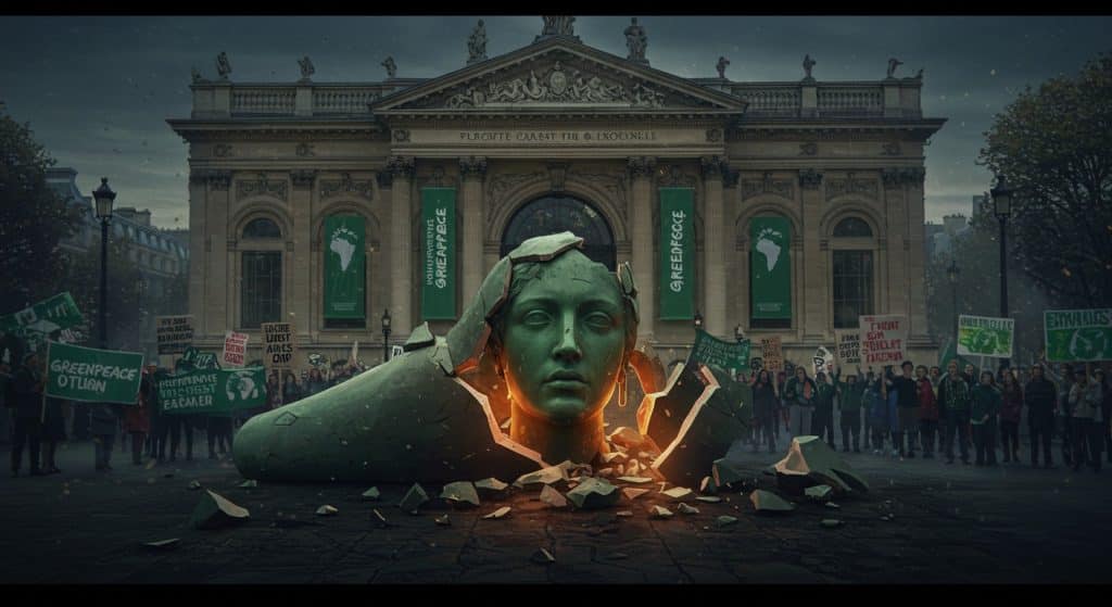 Vol de Statue au Musée : Greenpeace Défie Macron