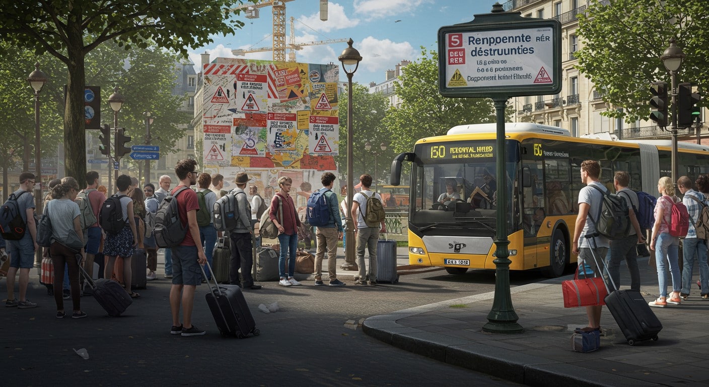 Week-end chargé à Paris : métro, RER, routes perturbées les 28-29 juin. Découvrez les lignes impactées et solutions pour vos trajets !