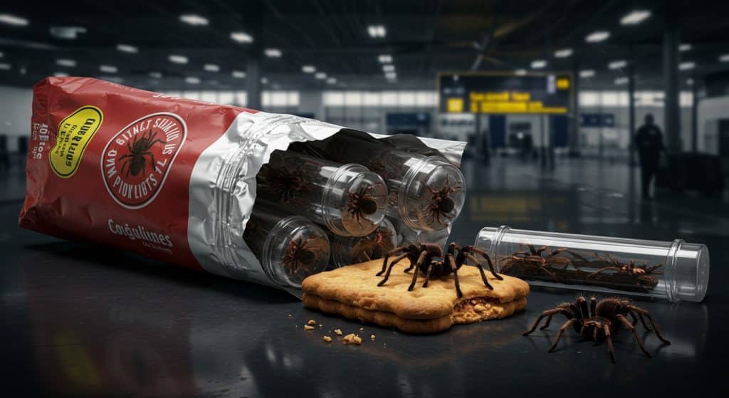 1 500 Mygales Cachées dans des Biscuits : Trafic Déjoué