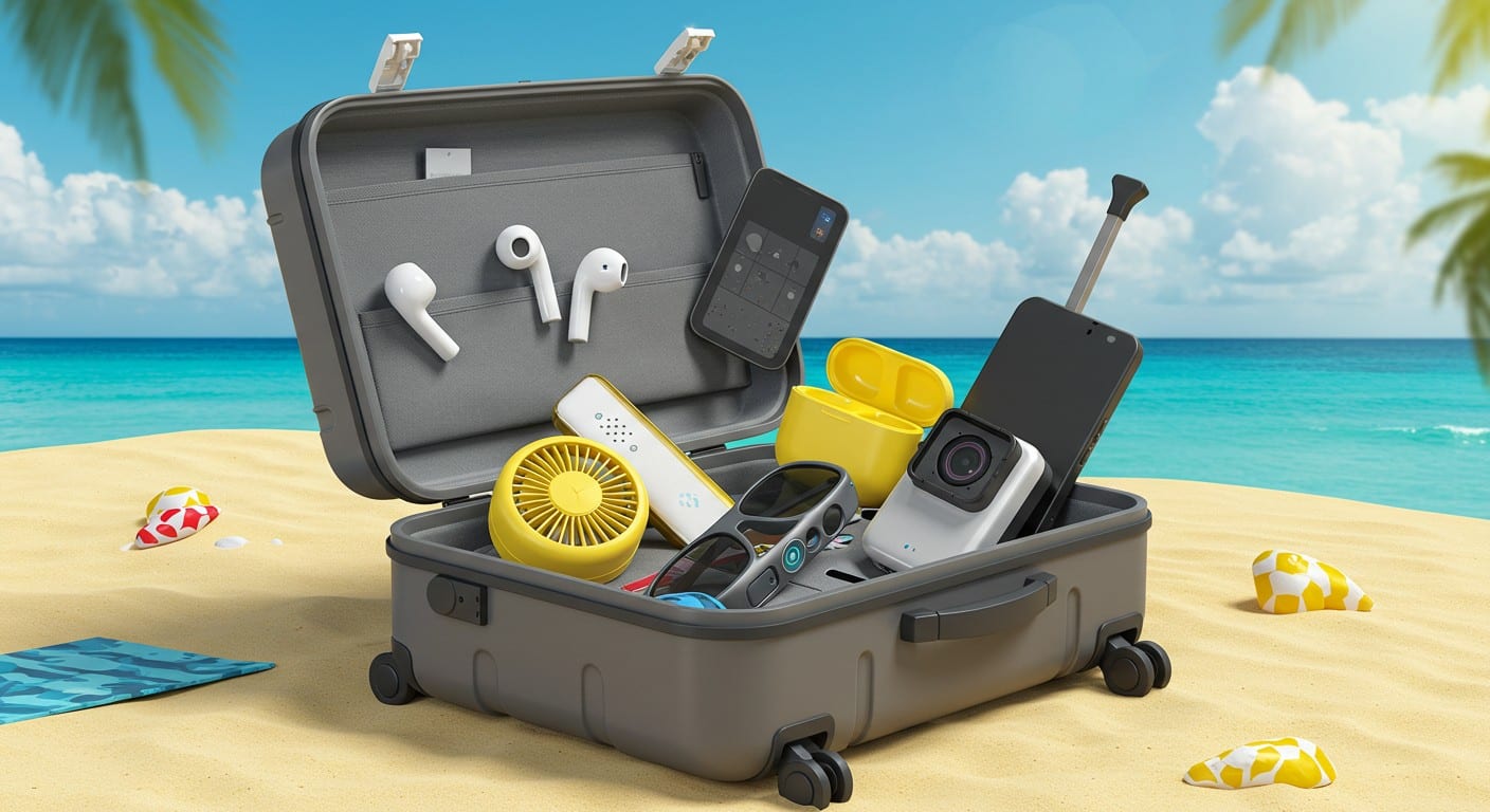 Découvrez 10 gadgets high-tech pour sublimer vos vacances d'été : ventilateurs connectés, écouteurs innovants et plus encore !