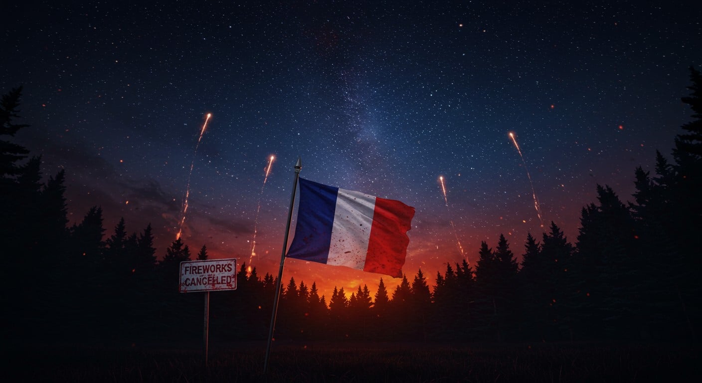 Face aux risques d’incendie, des communes annulent les feux d’artifice du 14 juillet. Découvrez pourquoi et comment elles s’adaptent pour une fête nationale sécurisée.