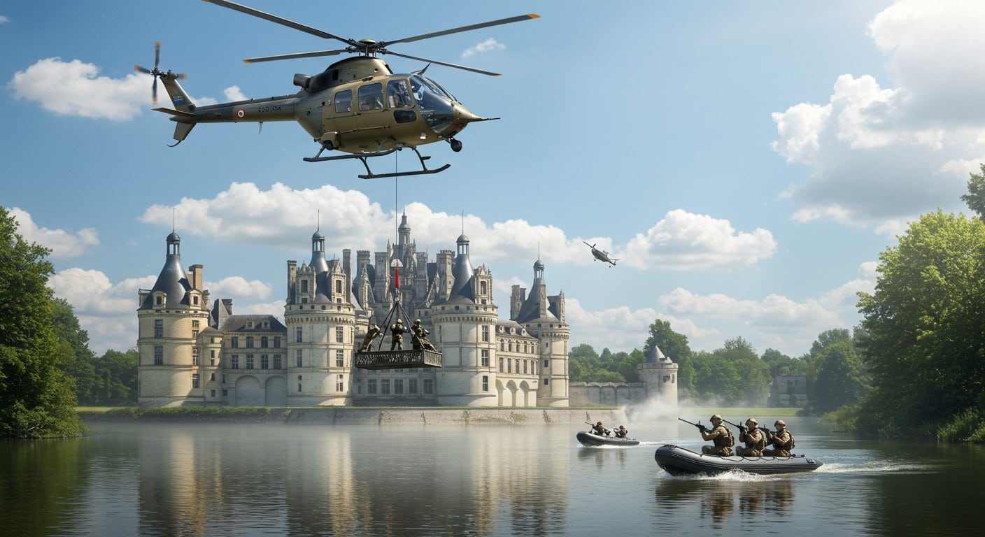 Plongez dans une simulation GIGN au château de Chambord pour le 14 Juillet avec des présentateurs TV. Action, adrénaline et secrets révélés !