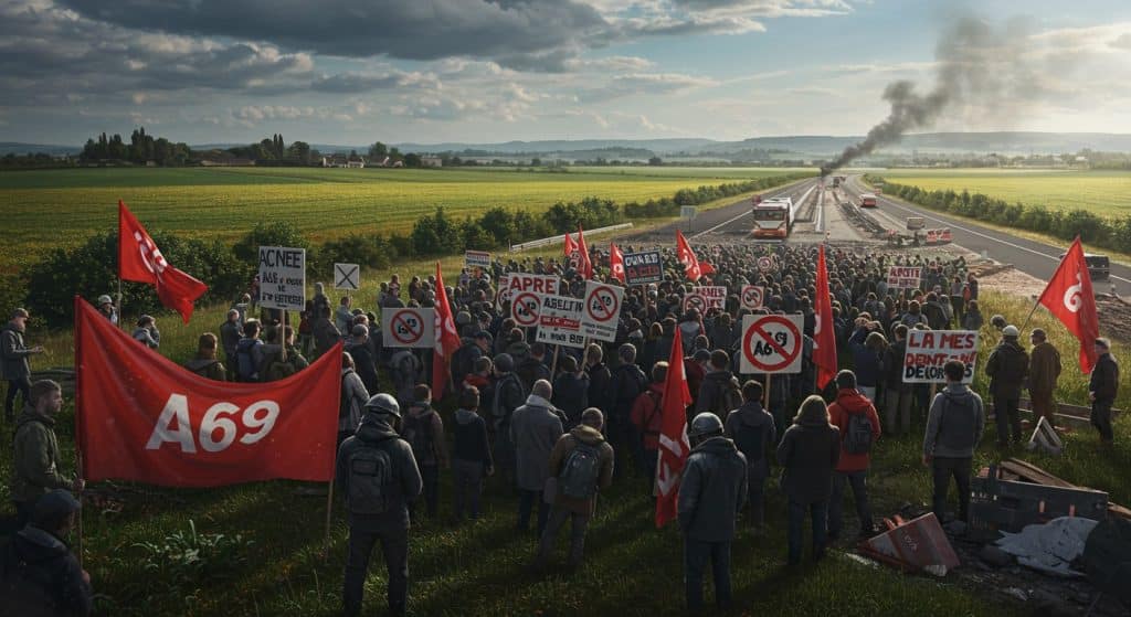 A69 : 800 Manifestants Défient l’Interdiction dans le Tarn