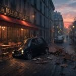 Accident à Belleville : Une Voiture Percute une Terrasse