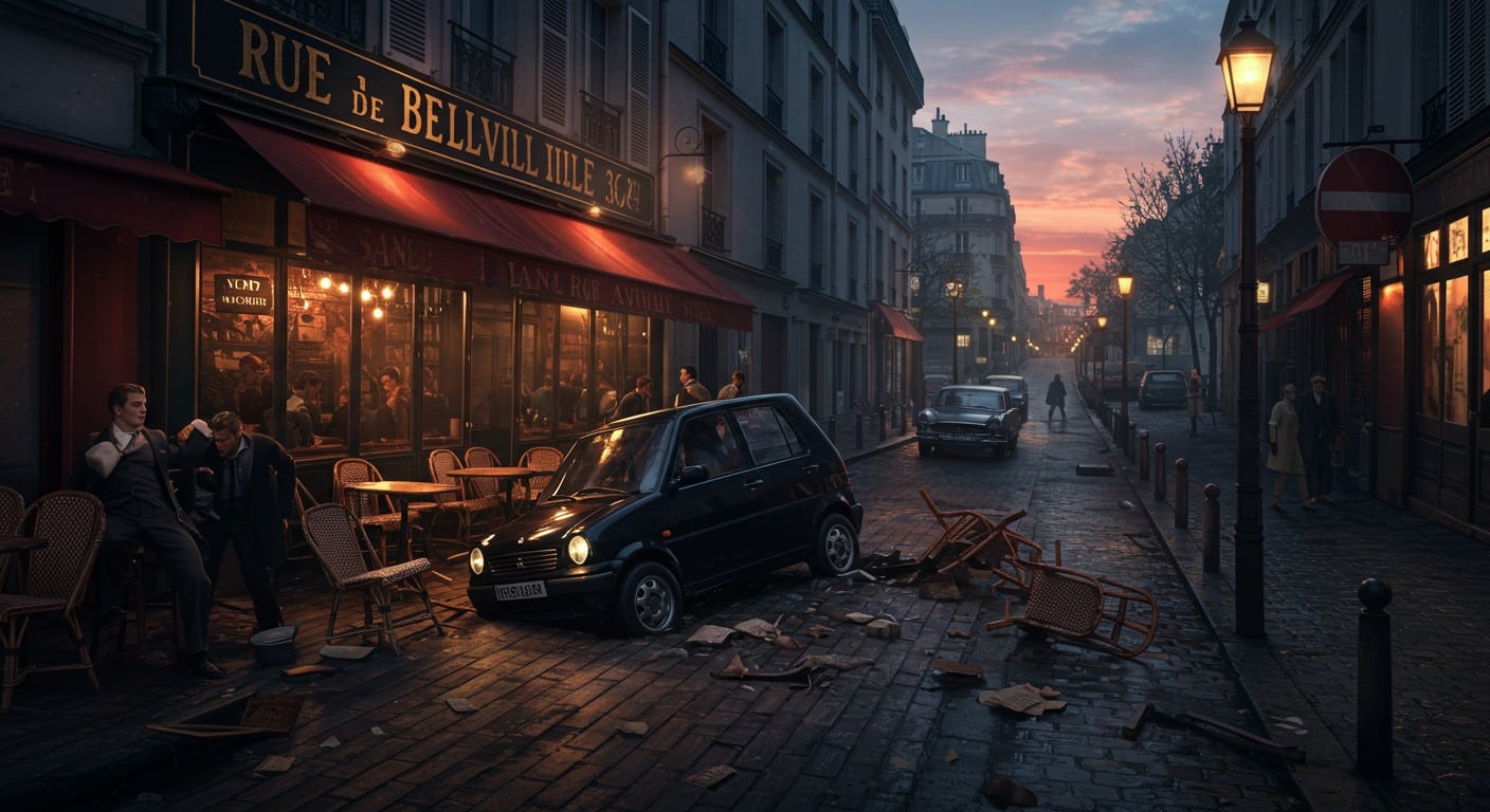 Accident rue de Belleville : une voiture s’encastre dans une terrasse, 13 blessés légers. Que s’est-il passé ? Découvrez les détails et réactions.