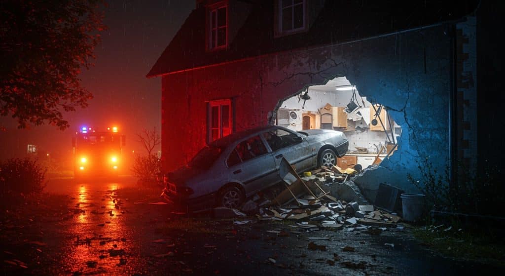 Accident Insolite Dans Les Yvelines : Une Voiture Détruit Une Cuisine