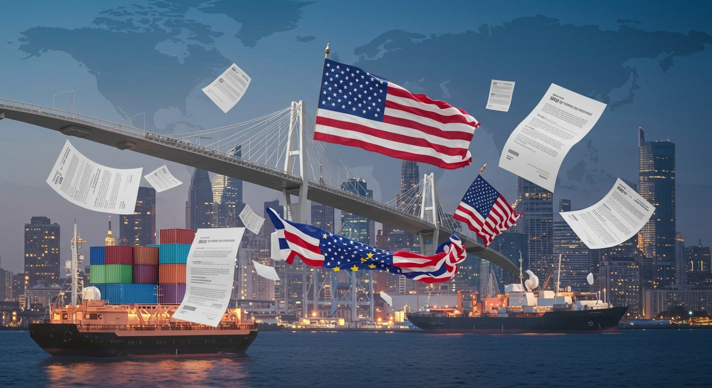 L'accord UE-USA sur les droits de douane change la donne. Découvrez ses impacts, ses limites et ce qu’il révèle sur l’intelligence stratégique européenne.
