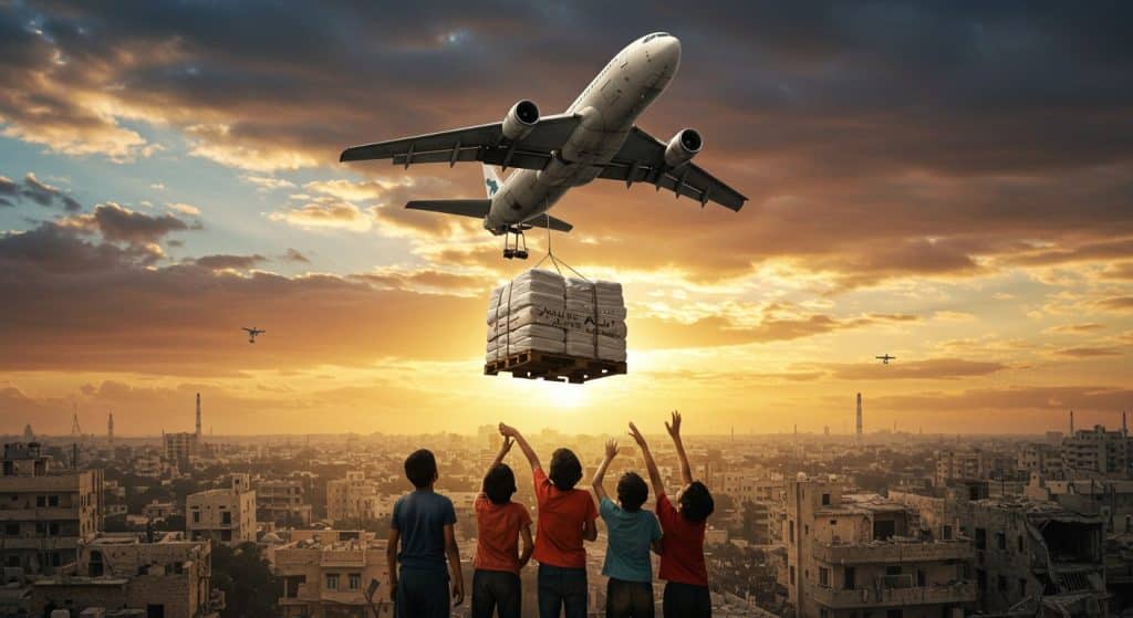 Aide à Gaza : Londres Lance des Opérations Humanitaires
