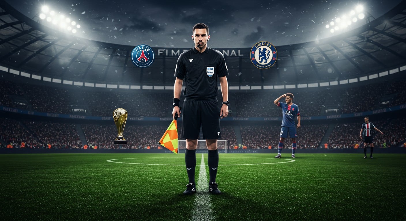 Qui est Alireza Faghani, l’arbitre de la finale PSG-Chelsea 2025 ? Découvrez son parcours, ses exploits et son rôle clé dans ce match historique.