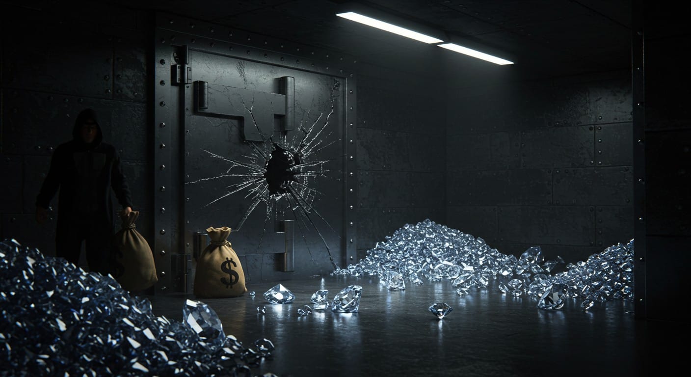 En 2003, un gang dérobe 100 millions d’euros de diamants à Anvers sans déclencher d’alarme. Découvrez les secrets de ce casse audacieux.
