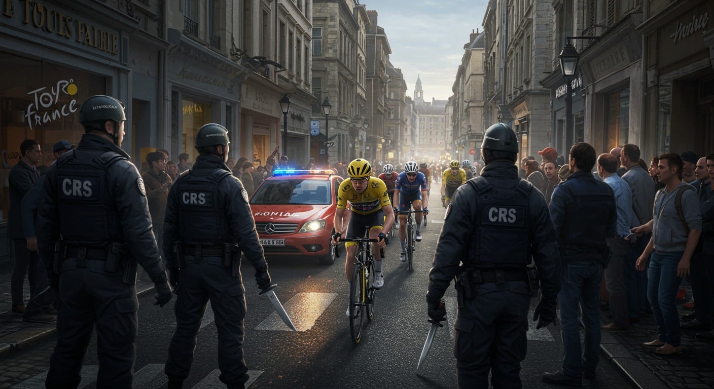 Attaque au couteau à Rouen lors du Tour de France 2025 : un suspect en garde à vue. Découvrez les détails de l'incident et ses implications.