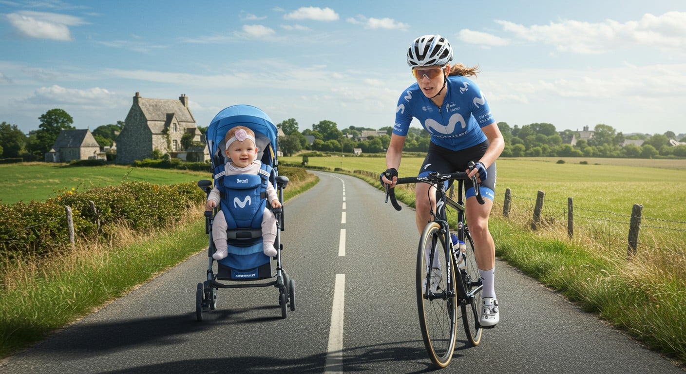 Aude Biannic, jeune maman, brille sur le Tour de France Femmes 2025. Découvrez son parcours inspirant et ses défis pour concilier sport et famille.