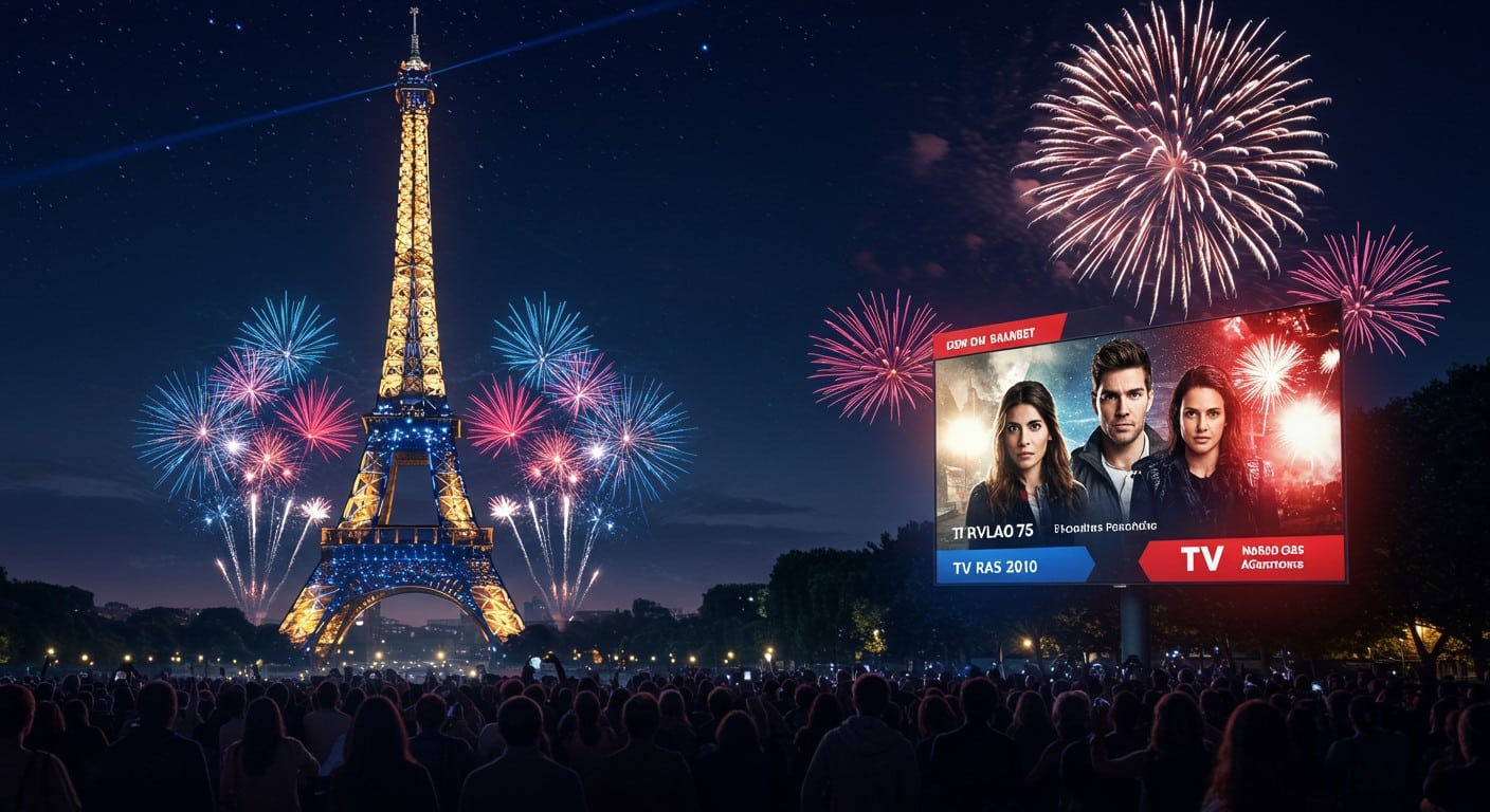 Le concert du 14 Juillet et Camping Paradis dominent les audiences TV. Qui l’emporte ? Découvrez les chiffres et analyses de cette soirée télévisée !