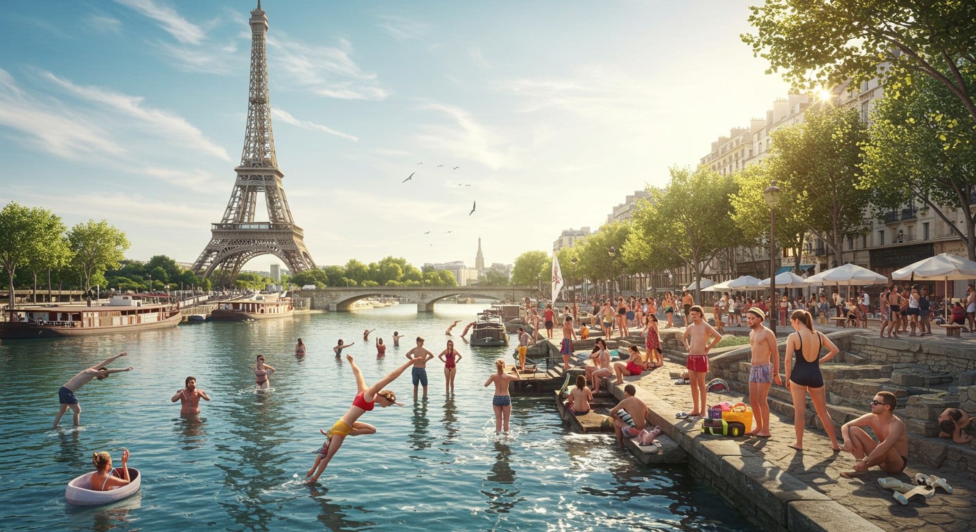 La Seine ouvre à la baignade dès juillet 2025 ! Découvrez les sites, les contrôles qualité et l’engouement des Parisiens pour ce retour historique.
